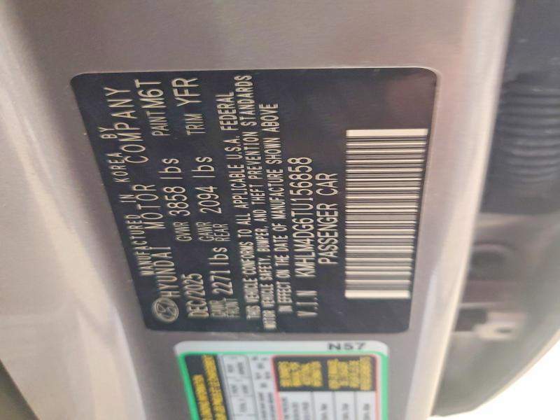 2026 Hyundai Elantra მანქანა იყიდება აუქციონზე, vin: KMHLM4DG6TU156858, აუქციონის ნომერი: 67305606