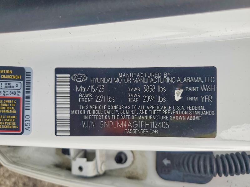 67645326 :رقم المزاد ، 5NPLM4AG1PH112405 vin ، 2023 Hyundai Elantra مزاد بيع
