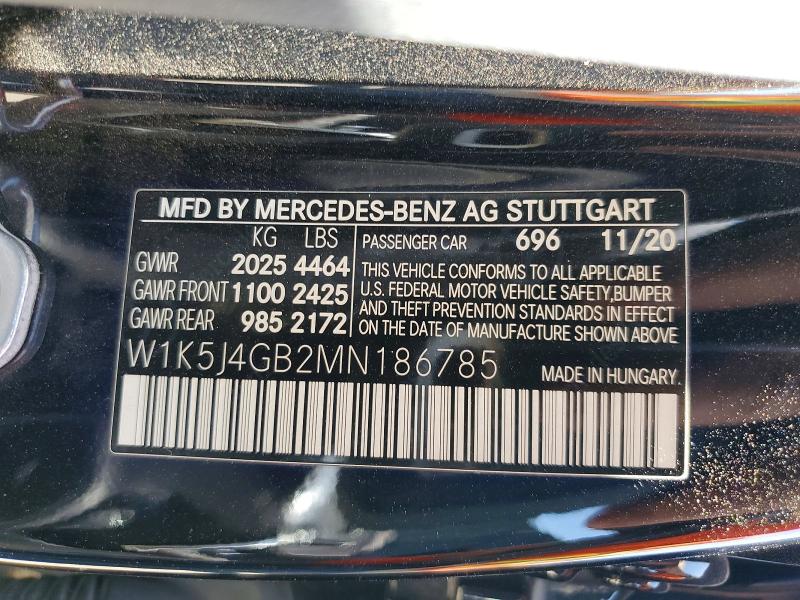 Aukcja sprzedaży 2021 Mercedes-benz Cla, vin: W1K5J4GB2MN186785, numer aukcji: 67358666