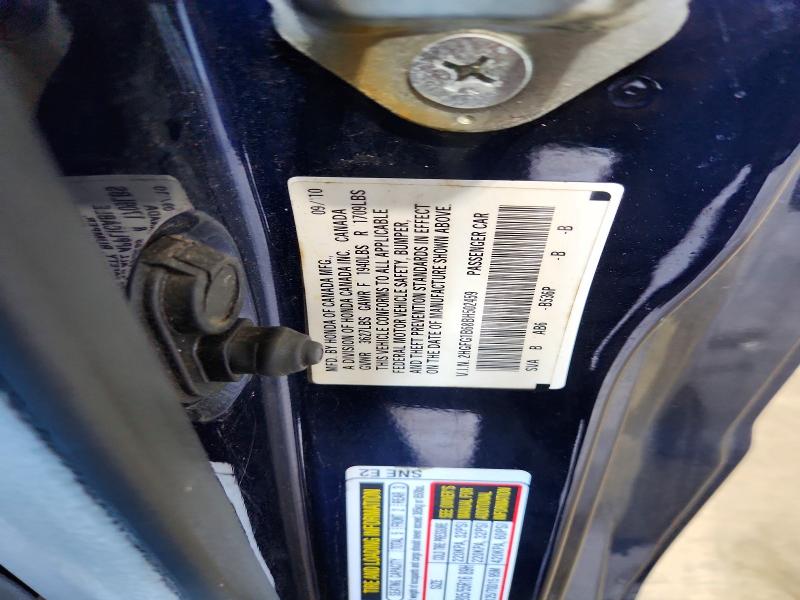 Aukcja sprzedaży 2011 Honda Civic, vin: 2HGFG1B68BH502459, numer aukcji: 69180116