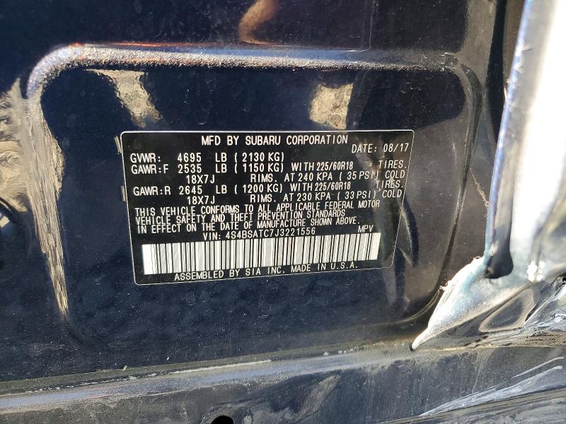 Продажа на аукционе авто 2018 Subaru Outback, vin: 4S4BSATC7J3221556, номер лота: 68763606