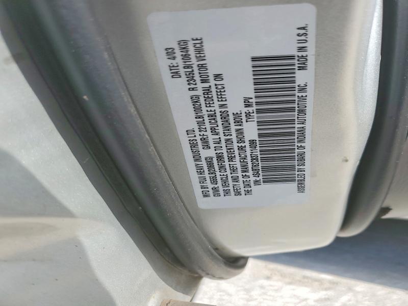 Auction sale of the 2003 Subaru Baja, vin: 4S4BT62C837114099, lot number: 69565786
