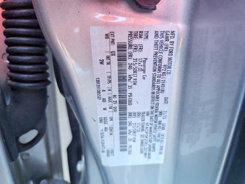 2014 Ford Focus მანქანა იყიდება აუქციონზე, vin: 1FADP3K23EL221861, აუქციონის ნომერი: 67512776