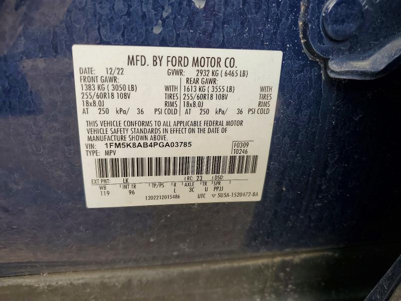 Продаж на аукціоні авто 2023 Ford Explorer, vin: 1FM5K8AB4PGA03785, номер лоту: 66286926