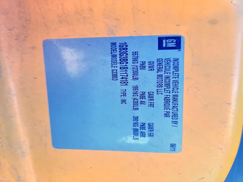 65991666 :رقم المزاد ، 1GB3G3BG1B1174181 vin ، 2011 Thomas Minotour G3500 مزاد بيع