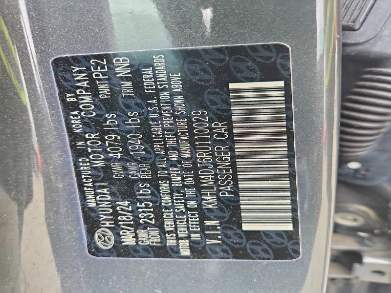 Продажа на аукционе авто 2024 Hyundai Elantra, vin: KMHLM4DJ6RU110029, номер лота: 69566446