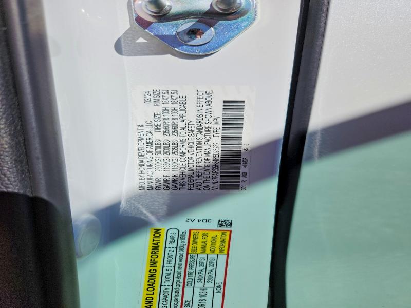 2024 Honda Cr-v მანქანა იყიდება აუქციონზე, vin: 7FARS5H84RE028282, აუქციონის ნომერი: 69410786