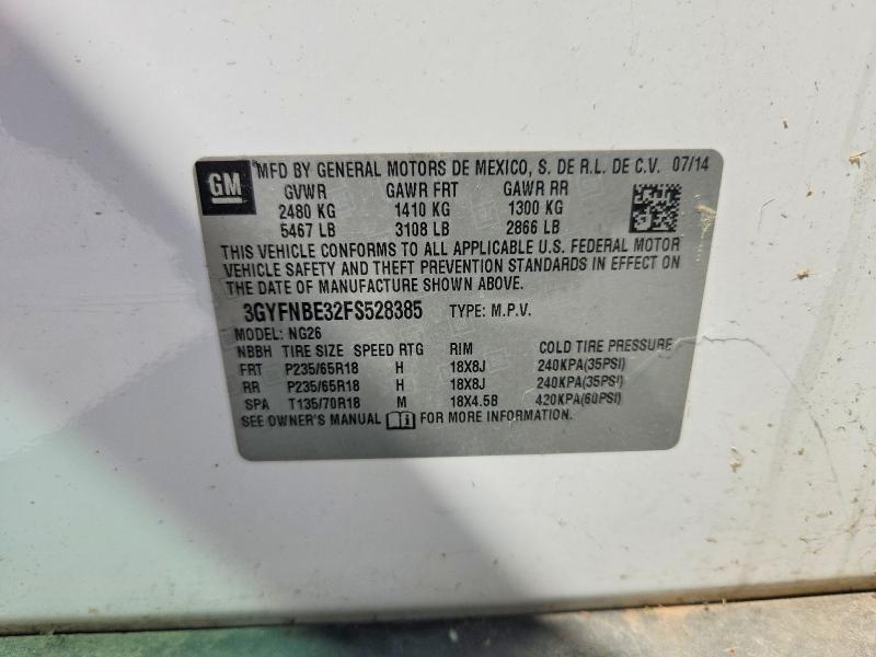 Продаж на аукціоні авто 2015 Cadillac Srx, vin: 3GYFNBE32FS528385, номер лоту: 67702586