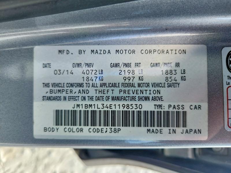 Aukcja sprzedaży 2014 Mazda 3, vin: JM1BM1L34E1198530, numer aukcji: 66920316