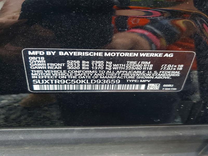 Продаж на аукціоні авто 2019 Bmw X3, vin: 5UXTR9C50KLD93659, номер лоту: 67279286