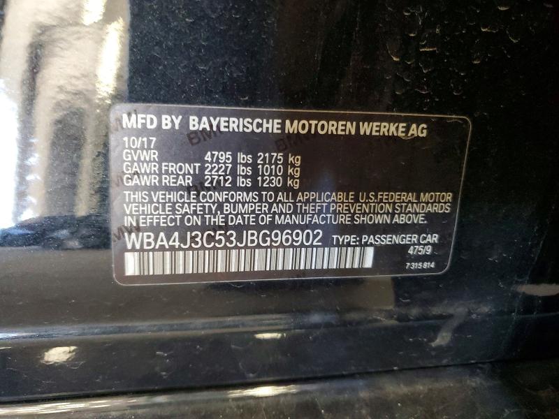 Aukcja sprzedaży 2018 Bmw 430xi, vin: WBA4J3C53JBG96902, numer aukcji: 67828896