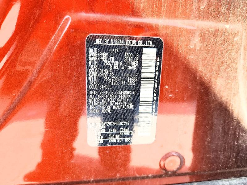 Aukcja sprzedaży 2017 Nissan Armada, vin: JN8AY2NC5H9507242, numer aukcji: 68297966