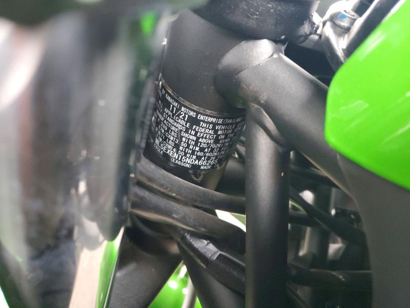 Aukcja sprzedaży 2022 Kawasaki Ex650, vin: ML5EXEN15NDA66265, numer aukcji: 67673856