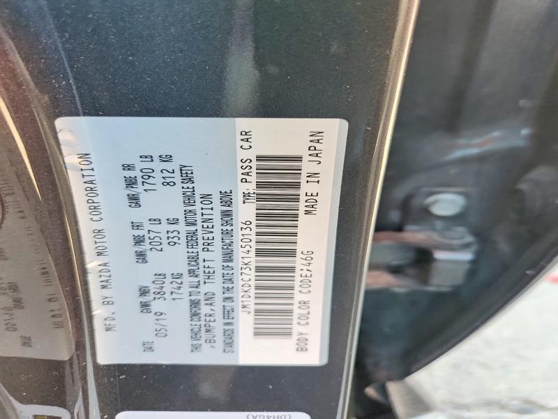 69551486 :رقم المزاد ، JM1DKDC73K1450136 vin ، 2019 Mazda Cx-3 مزاد بيع
