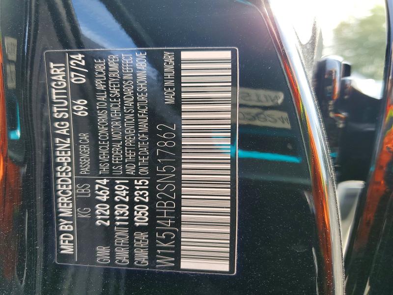 Aukcja sprzedaży 2025 Mercedes-benz Cla, vin: W1K5J4HB2SN517862, numer aukcji: 68644706