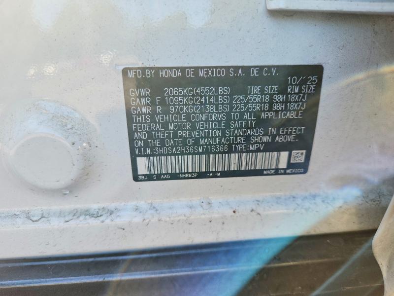 67380356 :رقم المزاد ، 3HDSA2H36SM716366 vin ، 2025 Acura Adx مزاد بيع