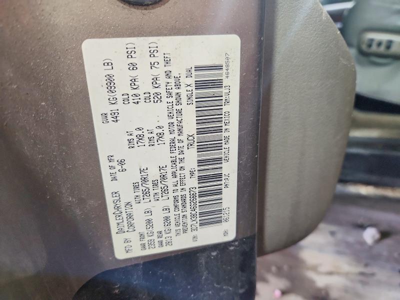 Продаж на аукціоні авто 2006 Dodge Ram 3500, vin: 3D7LX38C46G266673, номер лоту: 69322916