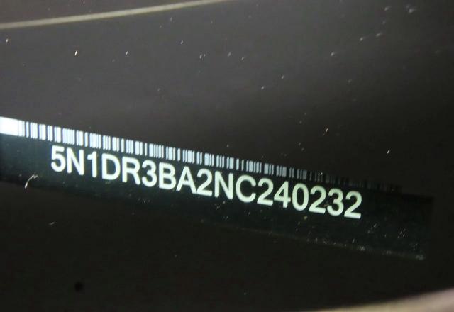 70295456 :رقم المزاد ، 5N1DR3BA2NC240232 vin ، 2022 Nissan Pathfinder مزاد بيع