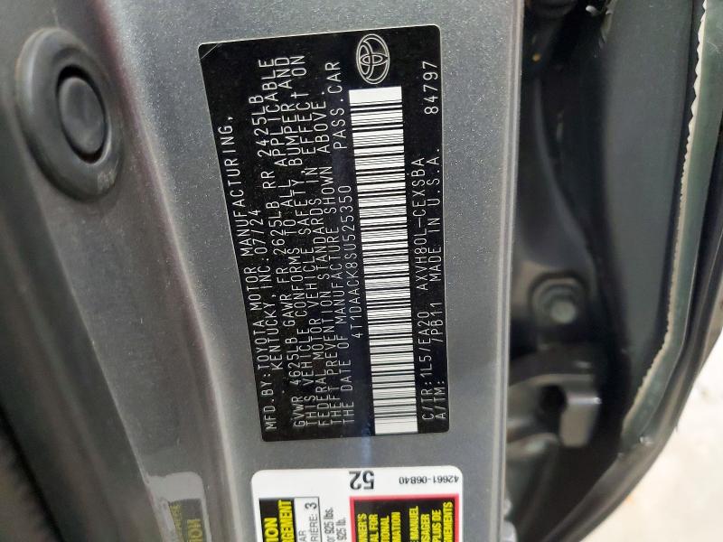 Продажа на аукционе авто 2025 Toyota Camry, vin: 4T1DAACK8SU525350, номер лота: 67675496