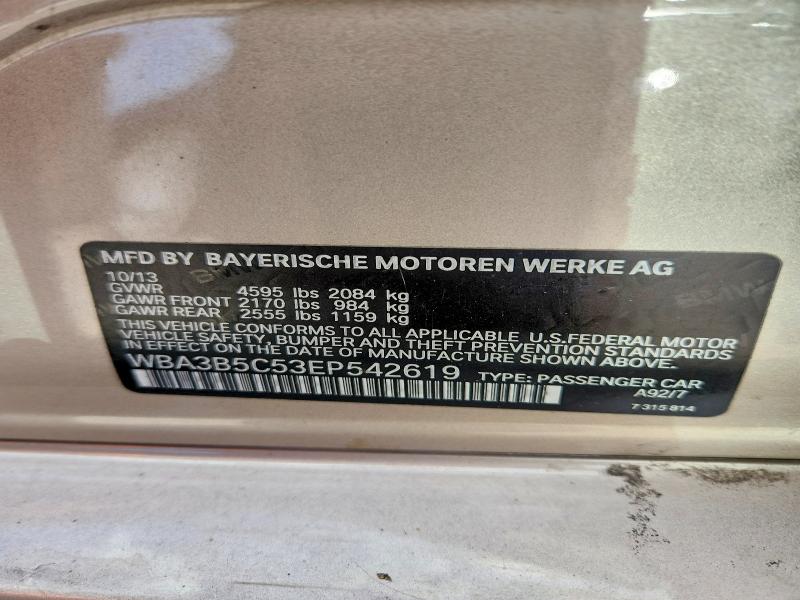 Aukcja sprzedaży 2014 Bmw 328, vin: WBA3B5C53EP542619, numer aukcji: 69156906