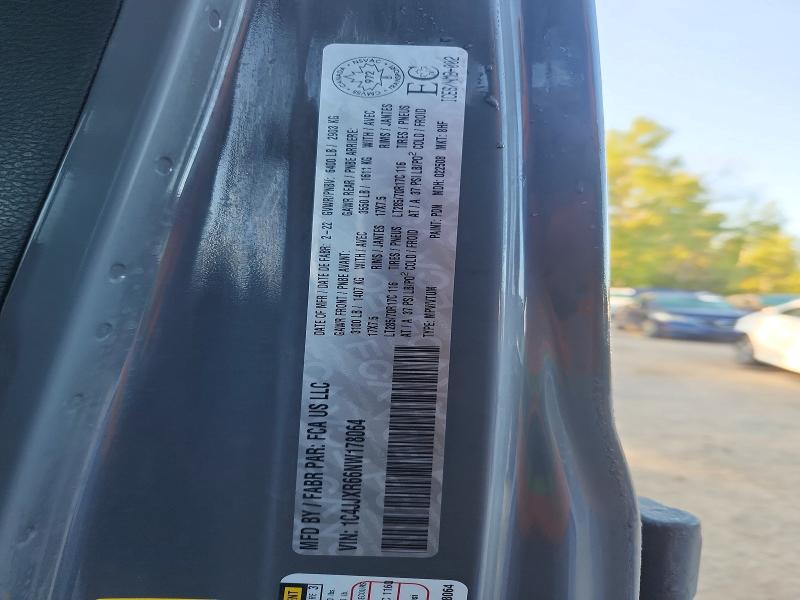 65413106 :رقم المزاد ، 1C4JJXR66NW178064 vin ، 2022 Jeep Wrangler Unlimited مزاد بيع