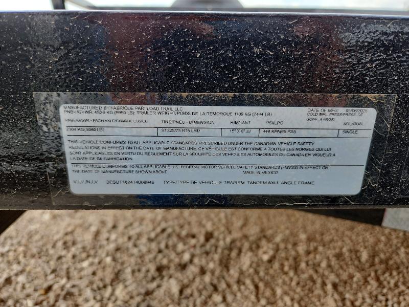 Auction sale of the 2026 Load Trail Unknown, vin: 3ESUT1824T4008946, lot number: 65283866