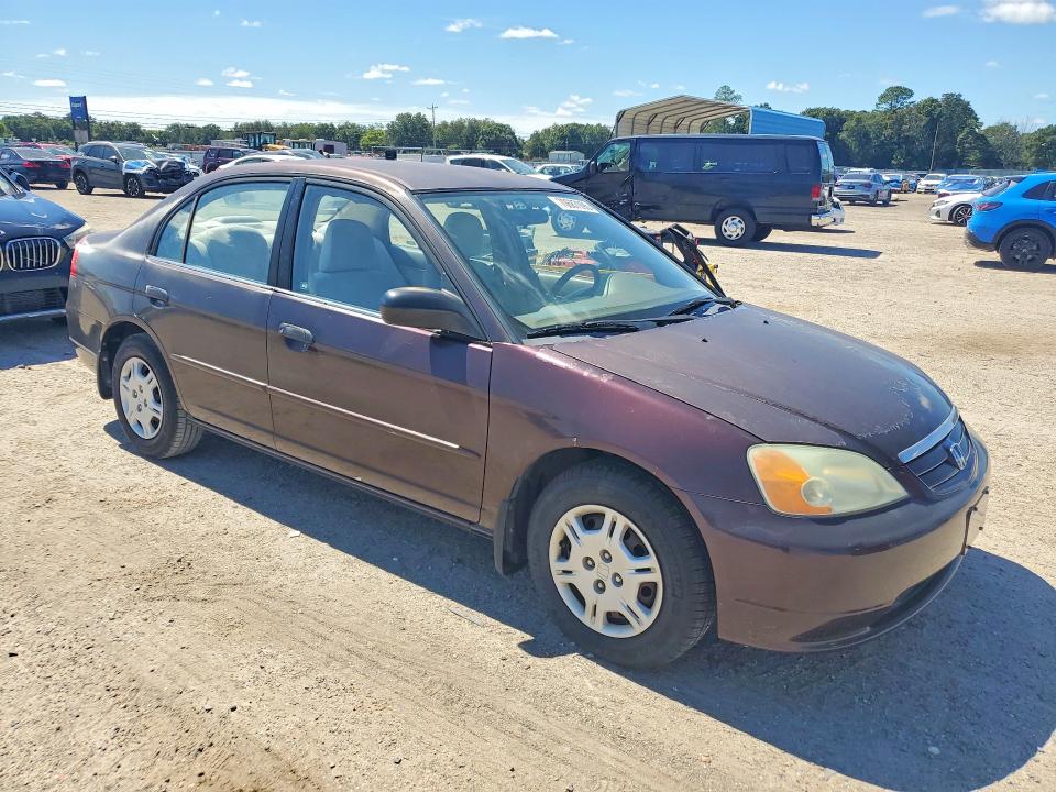 2001 Honda Civic მანქანა იყიდება აუქციონზე, vin: 2HGES16551H541830, აუქციონის ნომერი: 70687096