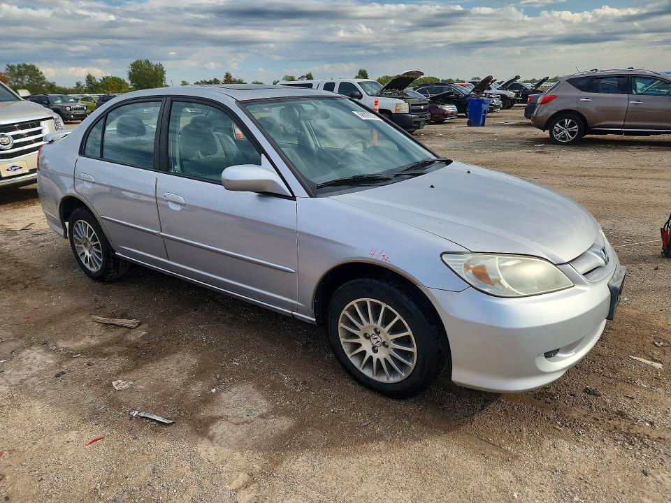 68928576 :رقم المزاد ، 1HGES25795L008350 vin ، 2005 Honda Civic مزاد بيع