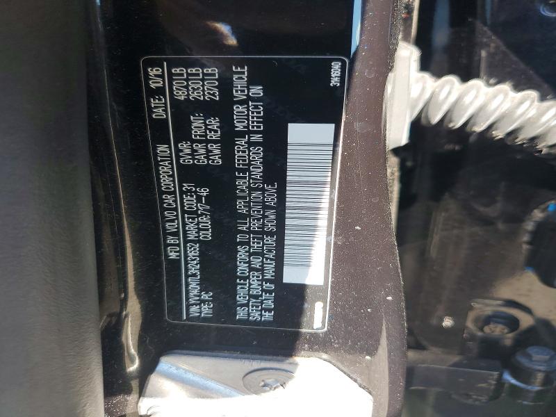 69529536 :رقم المزاد ، YV140MTL3H2431652 vin ، 2017 Volvo S60 مزاد بيع
