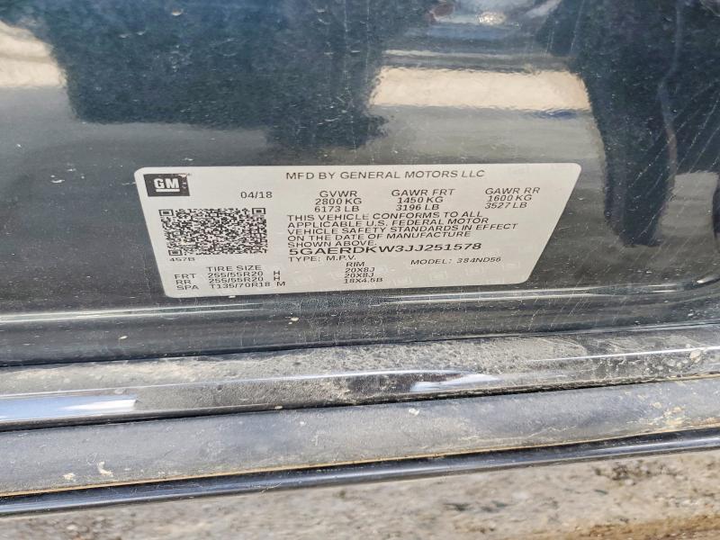 66606546 :رقم المزاد ، 5GAERDKW3JJ251578 vin ، 2018 Buick Enclave مزاد بيع