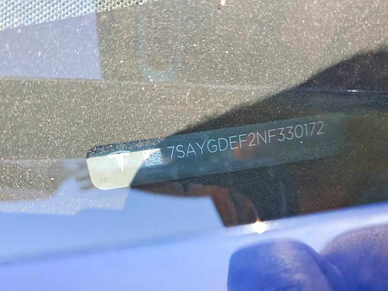 Продажа на аукционе авто 2022 Tesla Model Y, vin: 7SAYGDEF2NF330172, номер лота: 69202896