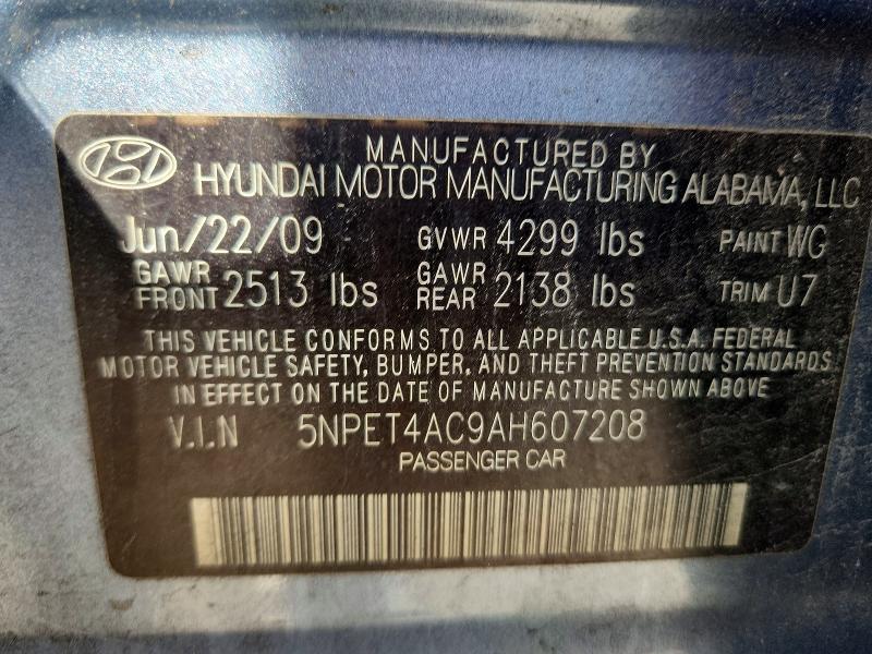 Продаж на аукціоні авто 2010 Hyundai Sonata, vin: 5NPET4AC9AH607208, номер лоту: 67488126