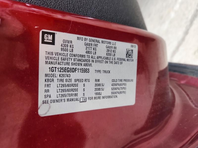 Продажа на аукционе авто 2013 Gmc Sierra, vin: 1GT125EG8DF115983, номер лота: 69802106
