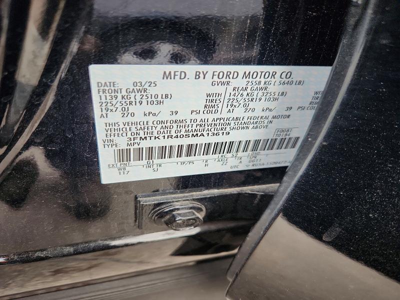 Продажа на аукционе авто 2025 Ford Mustang Mach-e, vin: 3FMTK1R40SMA13619, номер лота: 68278086