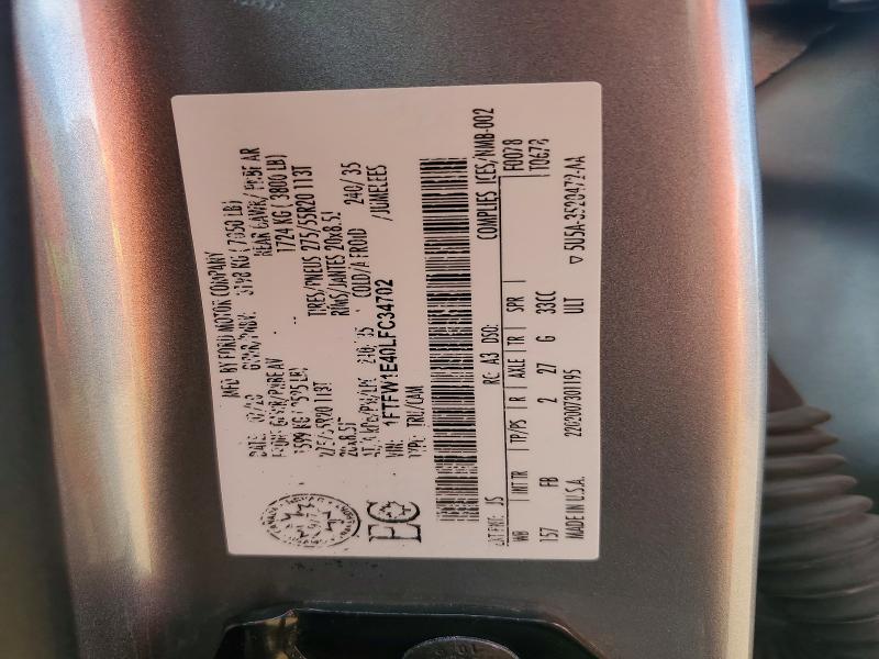 66693406 :رقم المزاد ، 1FTFW1E40LFC34702 vin ، 2020 Ford F150 مزاد بيع