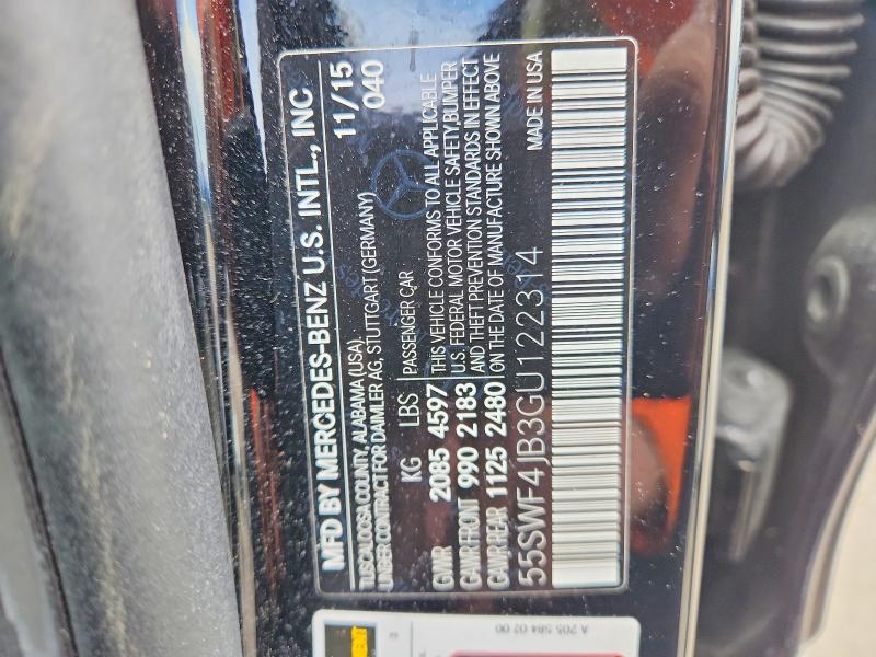 68594186 :رقم المزاد ، 55SWF4JB3GU122314 vin ، 2016 Mercedes-benz C مزاد بيع