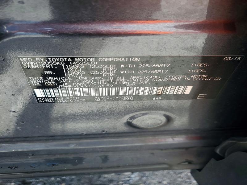 Продажа на аукционе авто 2018 Toyota Rav4, vin: JTMWFREV3JJ178059, номер лота: 66271686