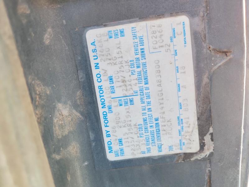 67893986 :رقم المزاد ، 1FTEF14Y1GLA83800 vin ، 1986 Ford F150 مزاد بيع