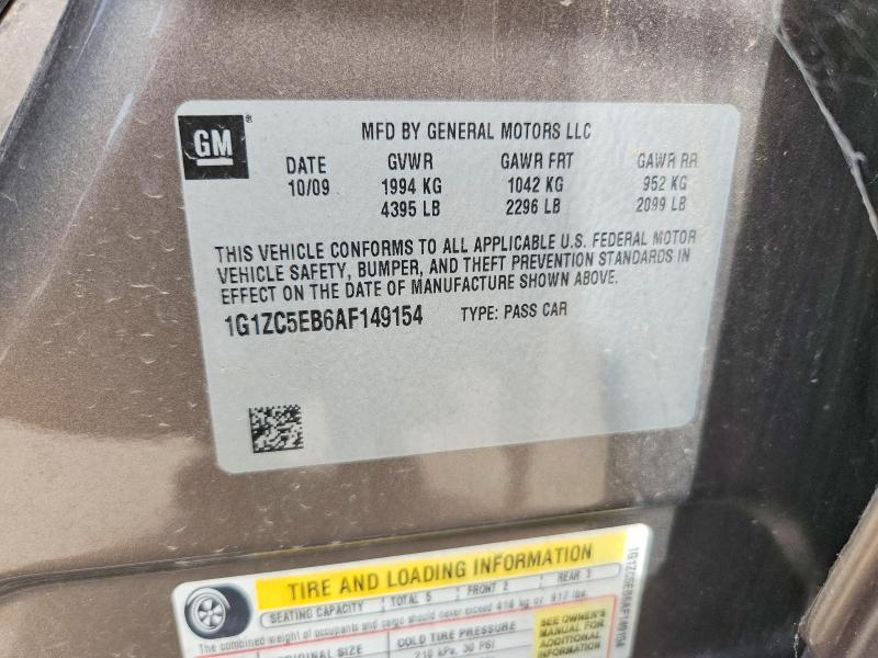 68898476 :رقم المزاد ، 1G1ZC5EB6AF149154 vin ، 2010 Chevrolet Malibu مزاد بيع