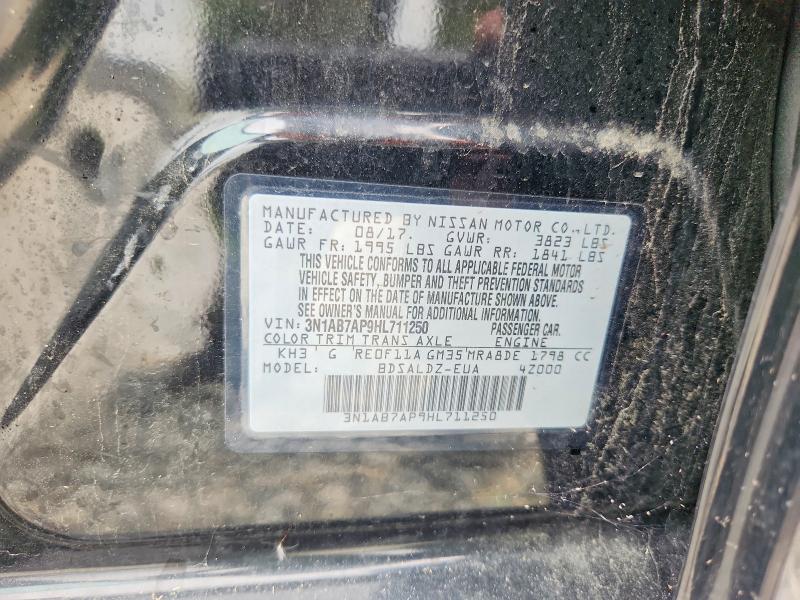 Aukcja sprzedaży 2017 Nissan Sentra, vin: 3N1AB7AP9HL711250, numer aukcji: 68644936