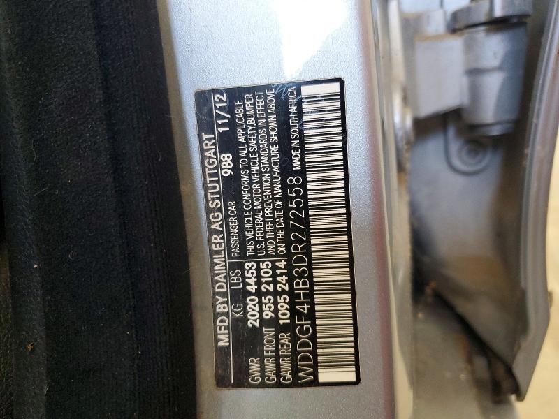 69951966 :رقم المزاد ، WDDGF4HB3DR272558 vin ، 2013 Mercedes-benz C مزاد بيع
