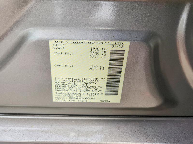 70317606 :رقم المزاد ، 1N4AL3APXDN410926 vin ، 2013 Nissan Altima مزاد بيع