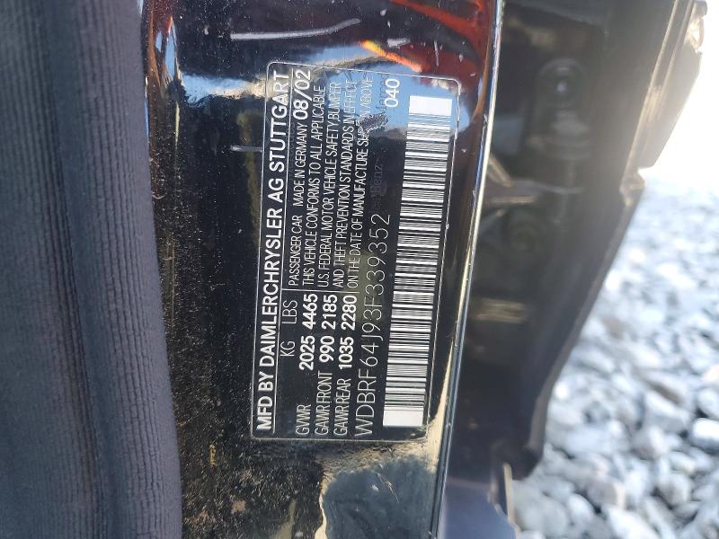 Aukcja sprzedaży 2003 Mercedes-benz C, vin: WDBRF64J93F339352, numer aukcji: 69152236