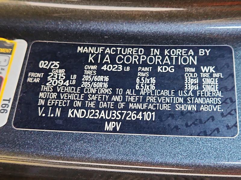 Продажа на аукционе авто 2025 Kia Soul, vin: KNDJ23AU3S7264101, номер лота: 67750906