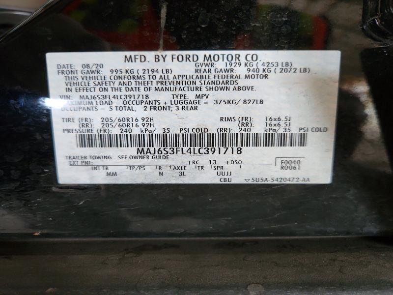 Продаж на аукціоні авто 2020 Ford Ecosport, vin: MAJ6S3FL4LC391718, номер лоту: 68708816