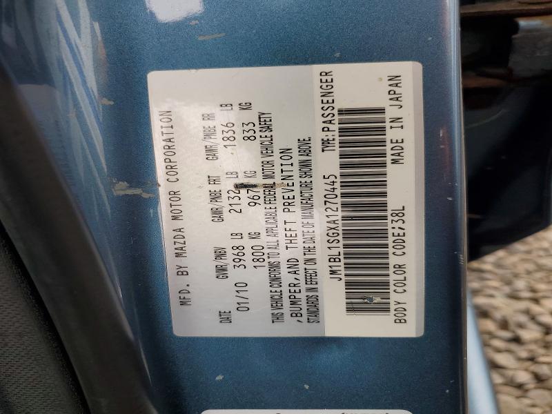Продажа на аукционе авто 2010 Mazda 3, vin: JM1BL1SGXA1270445, номер лота: 68490026