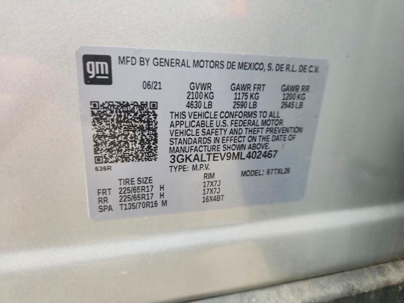 Продажа на аукционе авто 2021 Gmc Terrain, vin: 3GKALTEV9ML402467, номер лота: 70409316