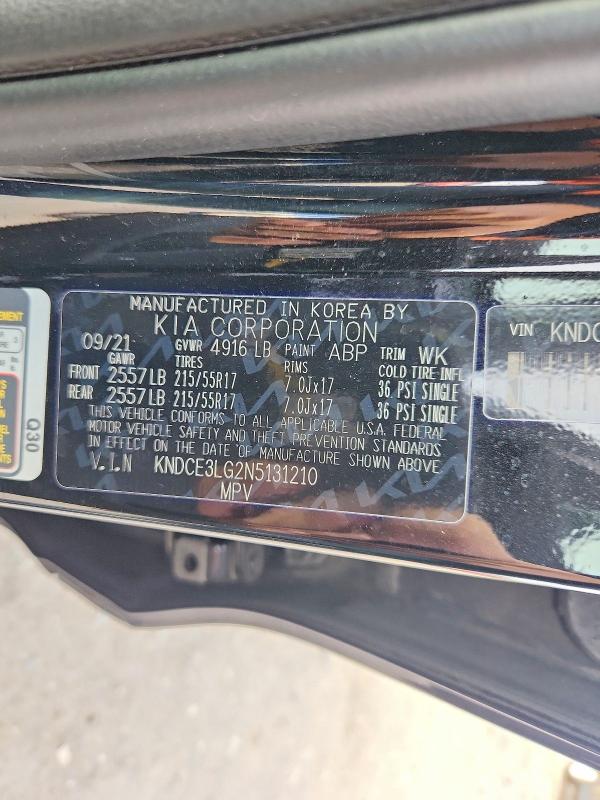 Aukcja sprzedaży 2022 Kia Niro, vin: KNDCE3LG2N5131210, numer aukcji: 70703216