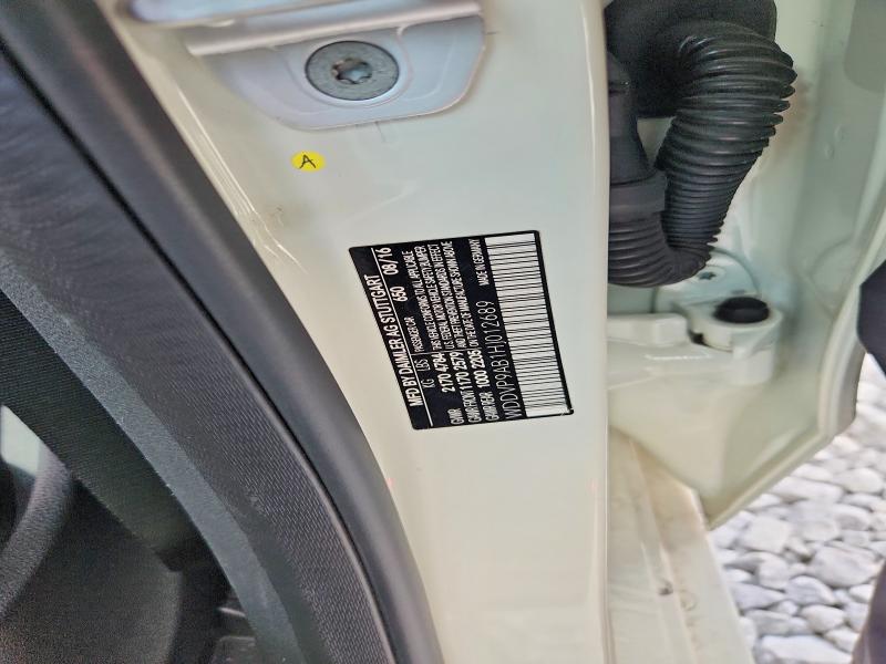 2017 Mercedes-benz B მანქანა იყიდება აუქციონზე, vin: WDDVP9AB1HJ012689, აუქციონის ნომერი: 65967086