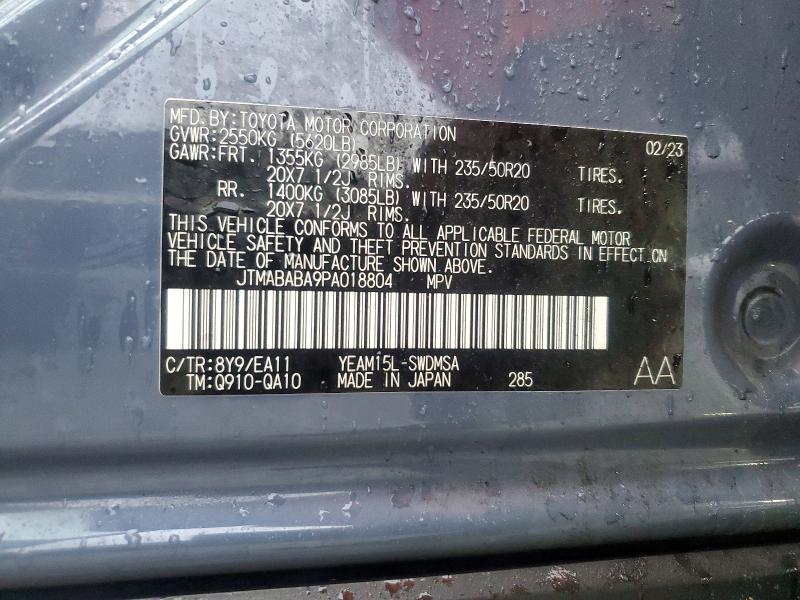 Продажа на аукционе авто 2023 Subaru Solterra, vin: JTMABABA9PA018804, номер лота: 70308406